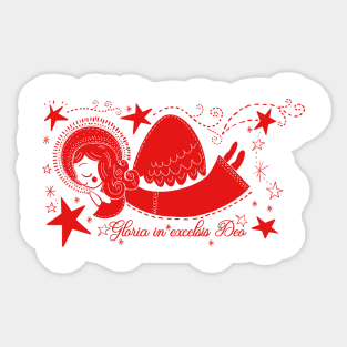 Christmas Angel Sticker